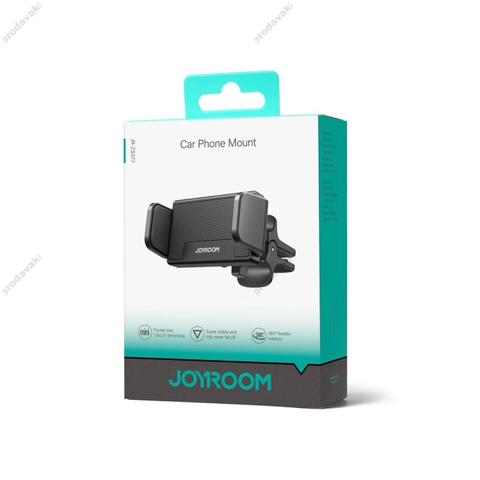 Автомобільний тримач Joyroom JR-ZS377 Car Phone Mount (Air Vent) Black